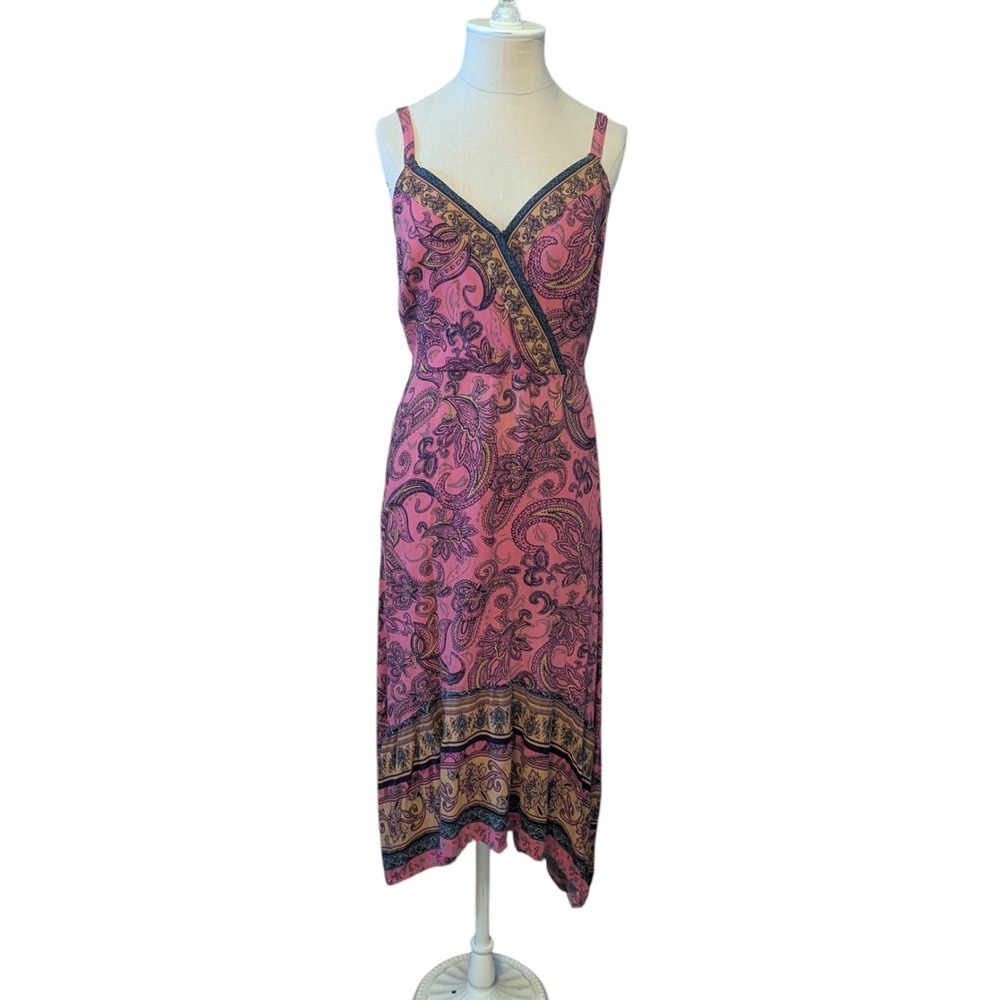 Paisley Handkerchief Dress Boho Festival Fairy Hippie Western Maurices Small